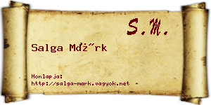 Salga Márk névjegykártya