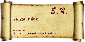Salga Márk névjegykártya