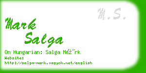 mark salga business card
